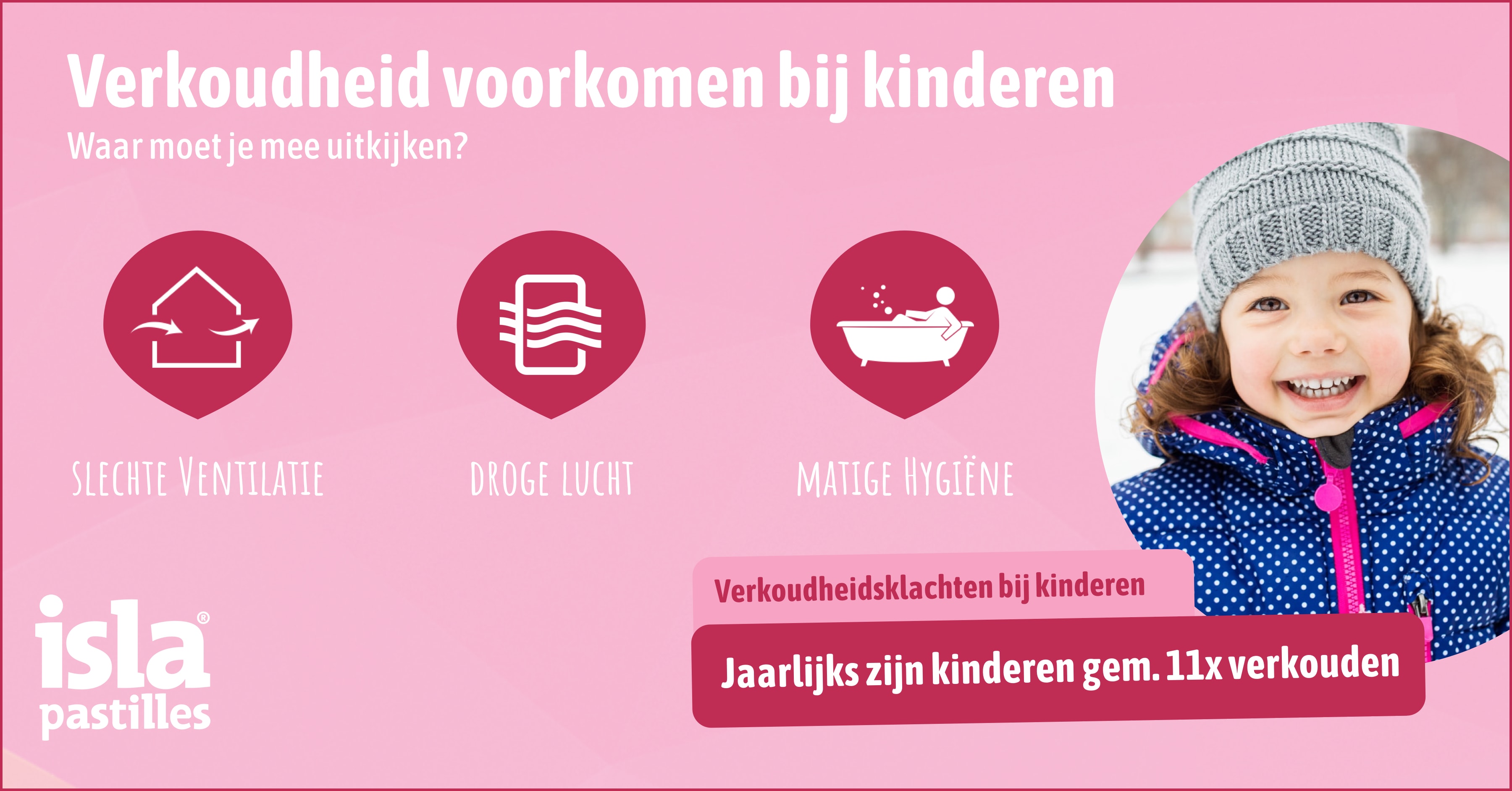 Verkoudheid bij kinderen voorkomen